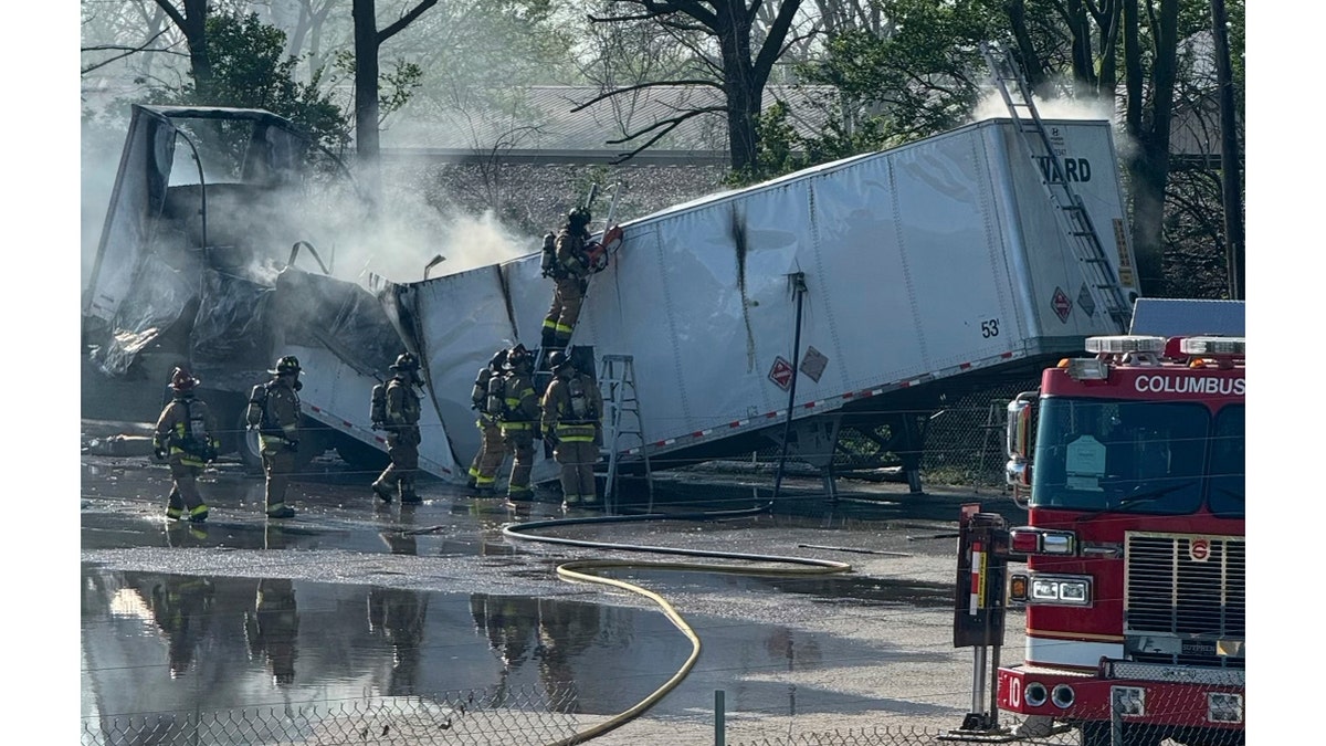 Ohio truck fire