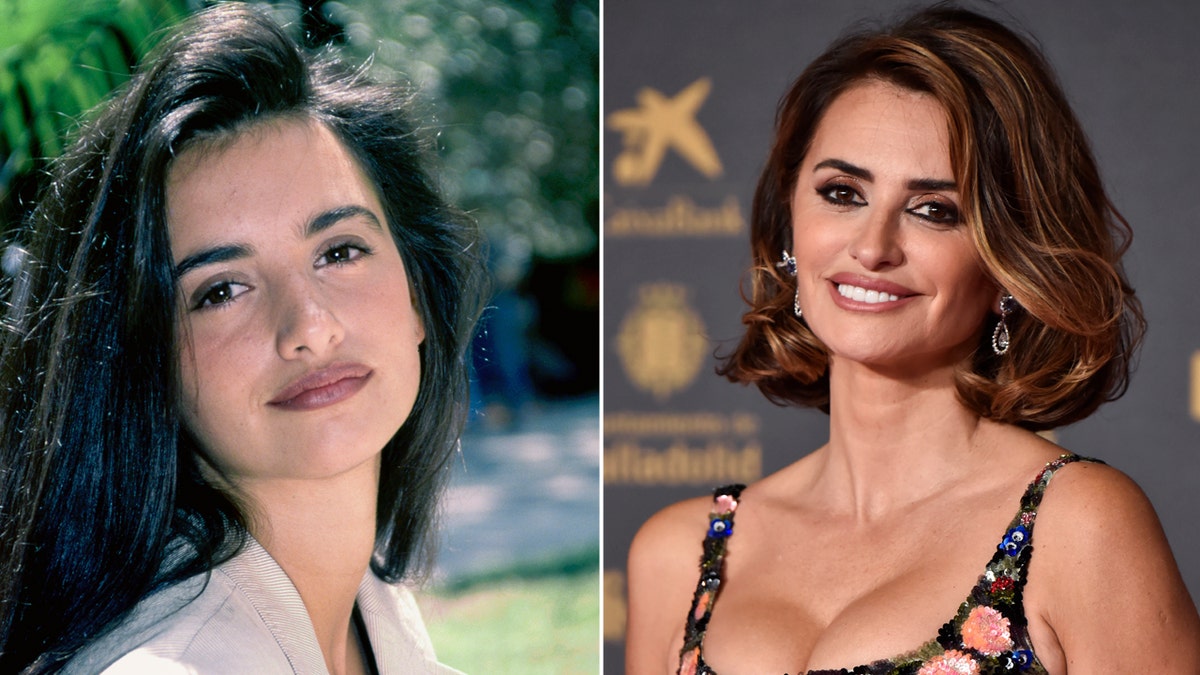 Penelope Cruz then and now split