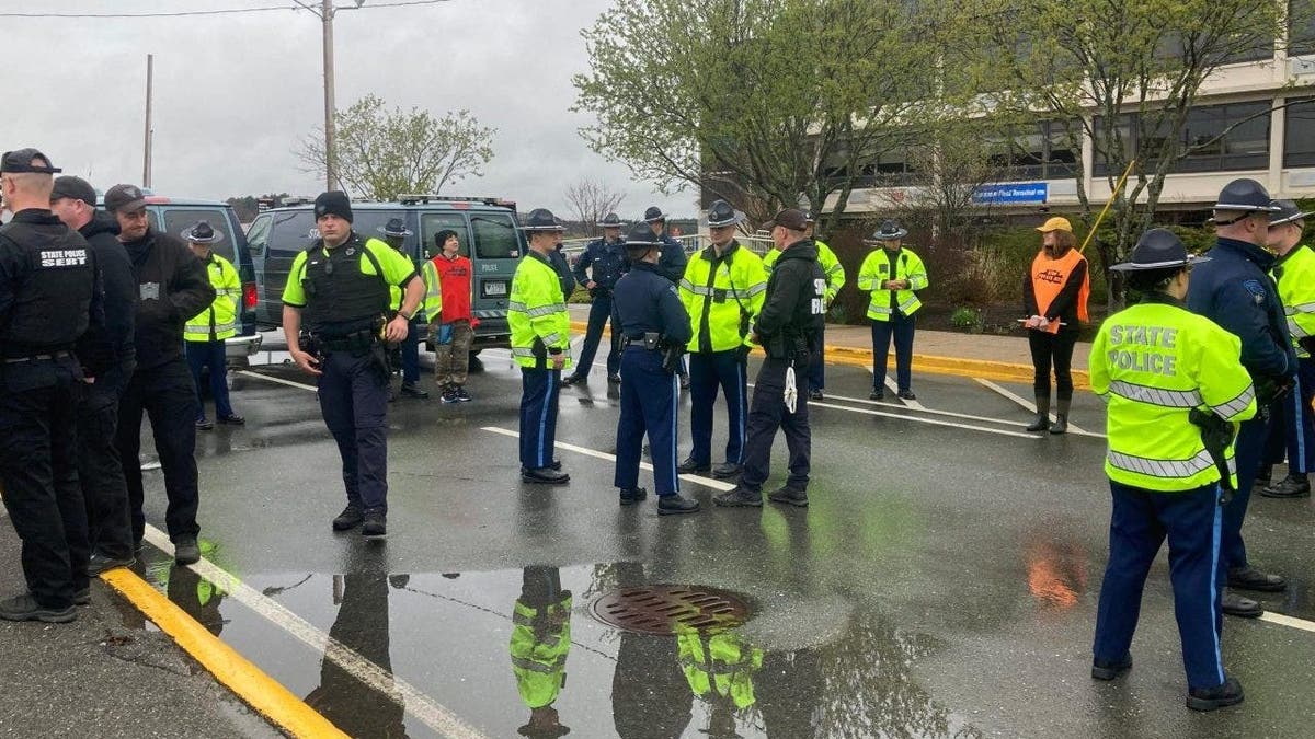 Extinction Rebellion Boston Hanscom Airfield