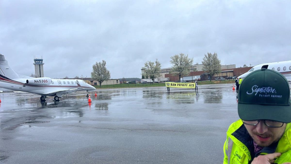 Extinction Rebellion Boston Hanscom Airfield