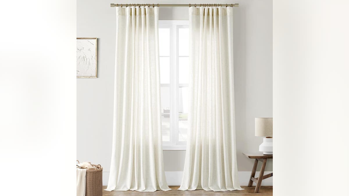 This linen curtains can be a great option to let in natural light.