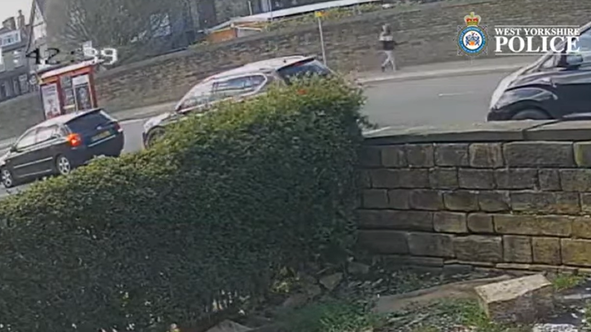 CCTV footage of suspect walking to bus stop
