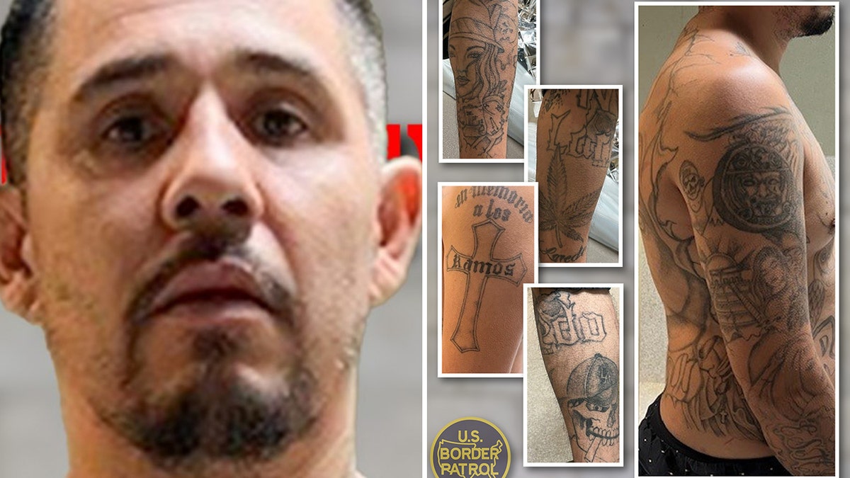 Tattooed Mexican national who has multiple illegal entries into the U.S.