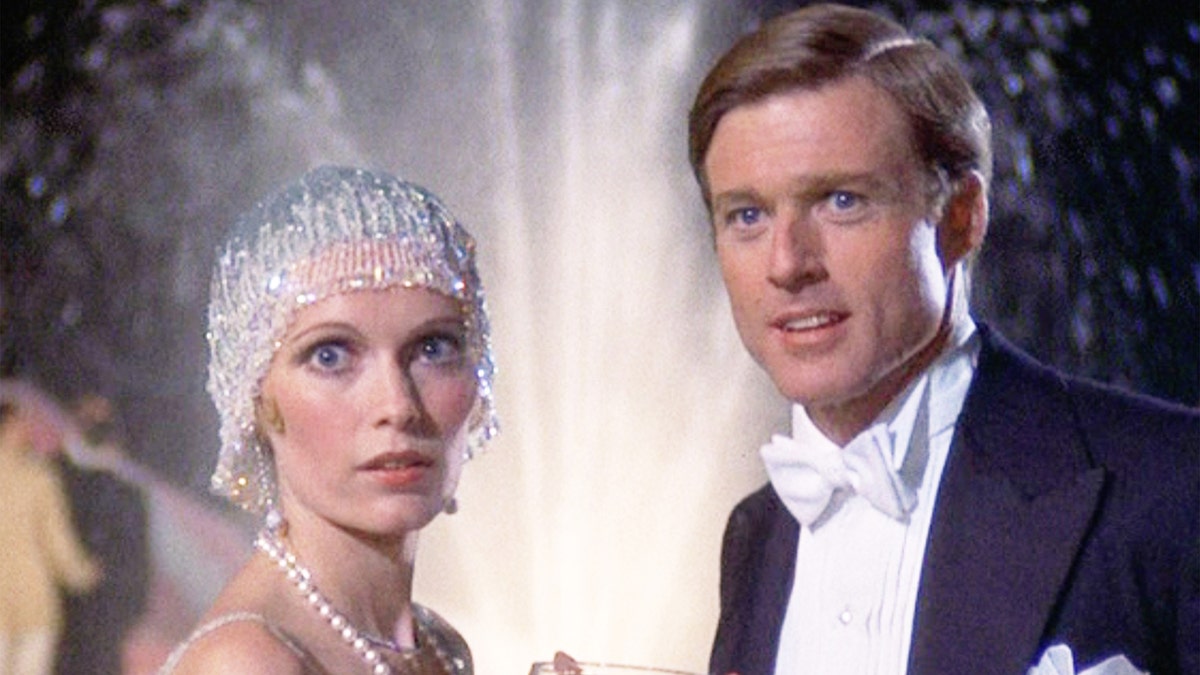 Mia Farrow and Robert Redford in "The Great Gatsby"