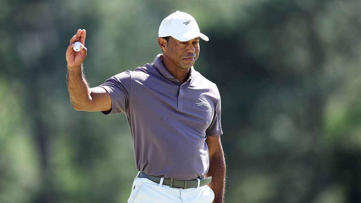 Tiger Woods at round 2 of masters