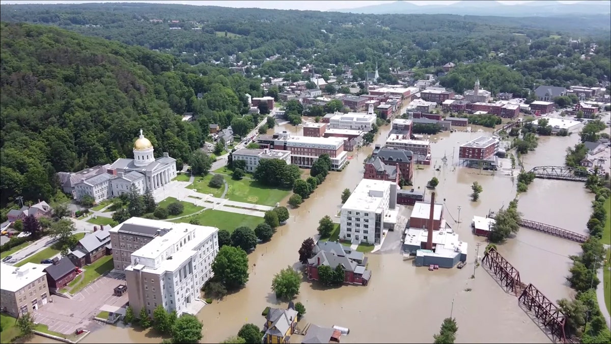 Montpelier, Vt., flood Tuesday, July 11, 2023