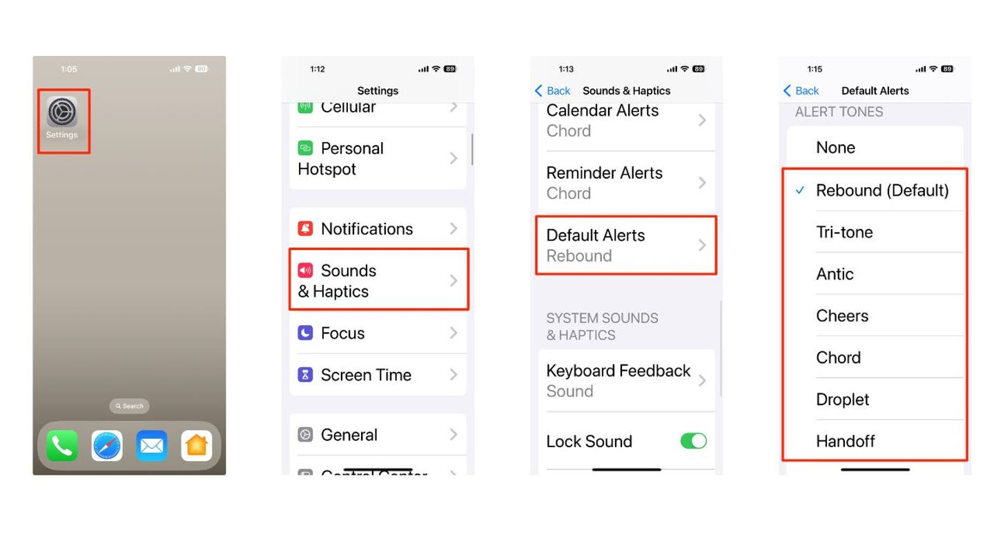 3 Customize your alerts by changing the default notification sound on your iPhone 1