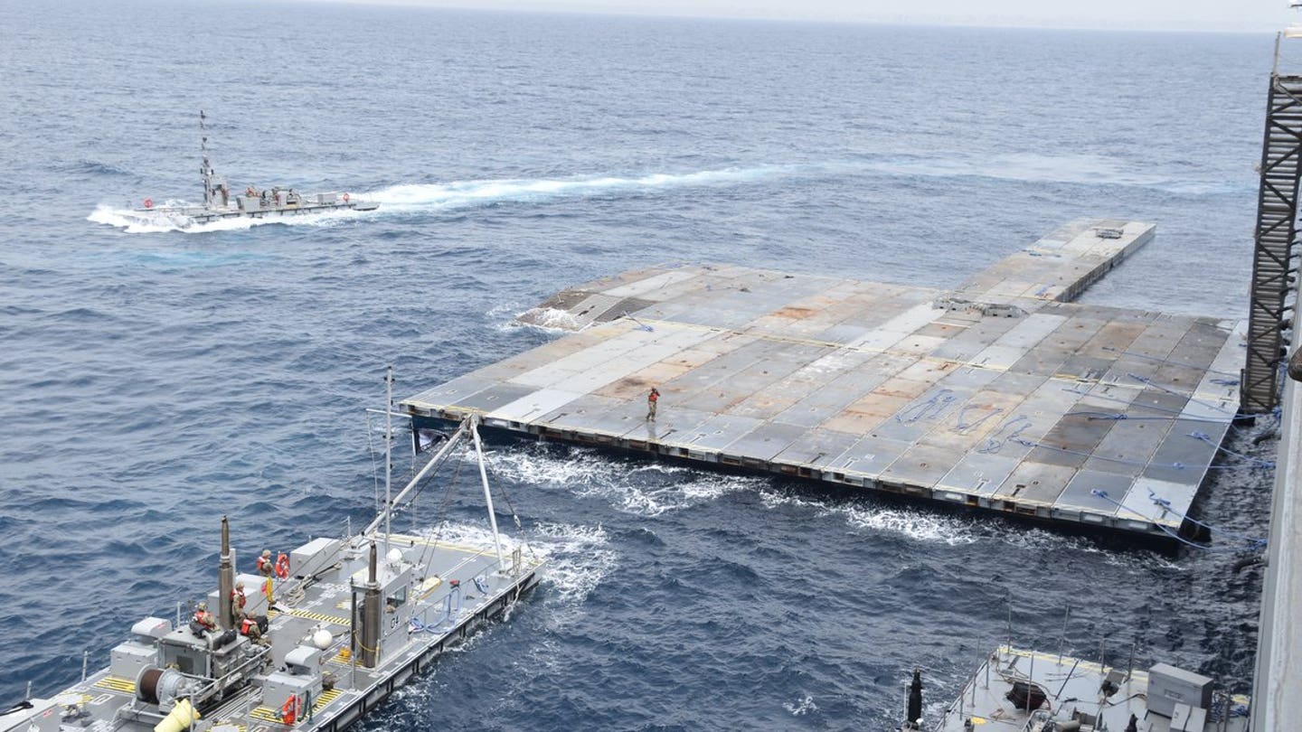 Pentagon Completes Offshore Pier for Gaza Humanitarian Aid