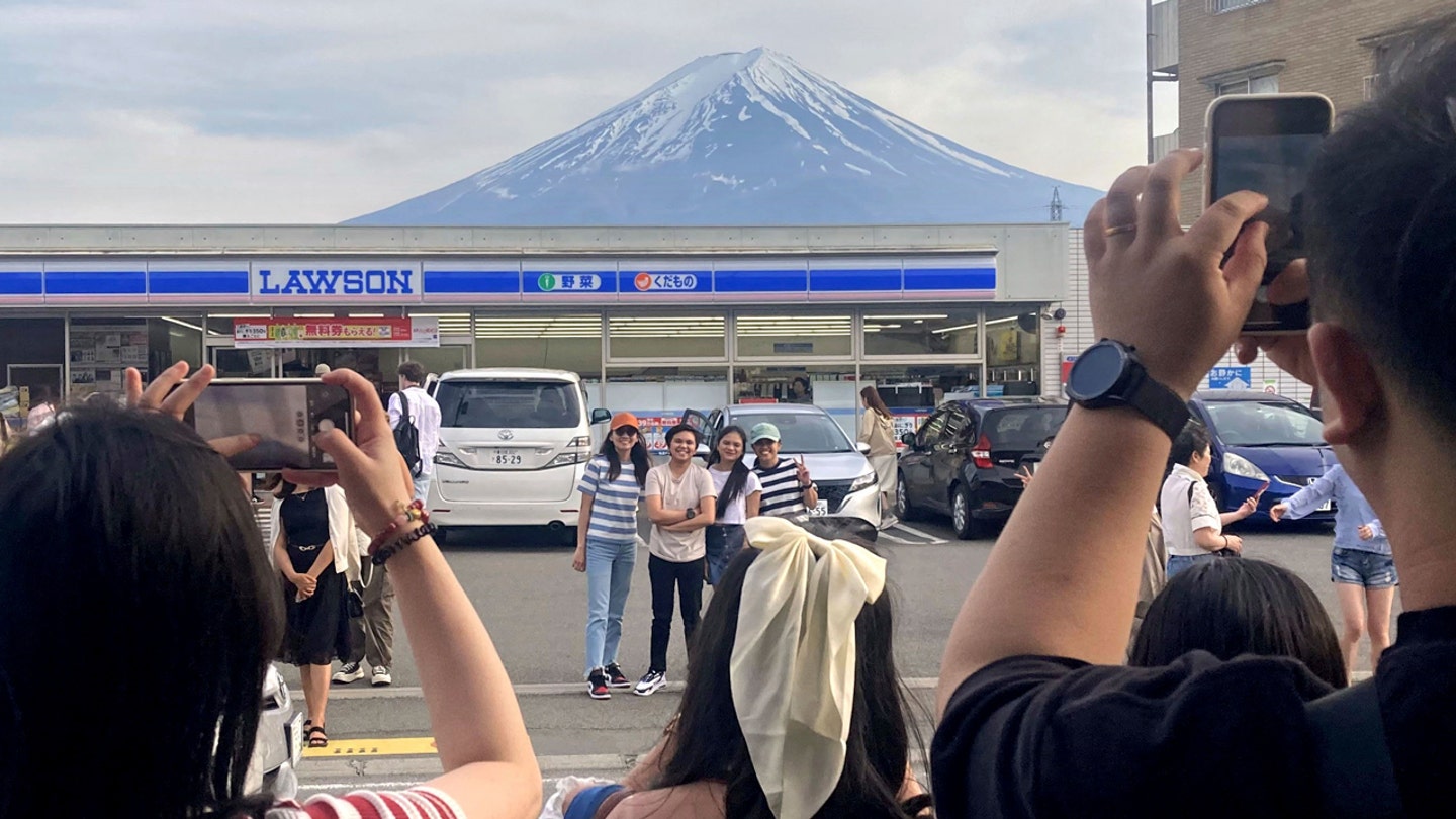 Mount Fuji Black Screen: Town Blocks Scenic View to Curb Misbehaving Tourists