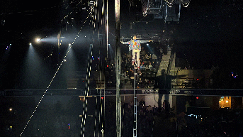 1st generation circus performer breaks Guinness World Record every show with unicycle 34.6 feet tall