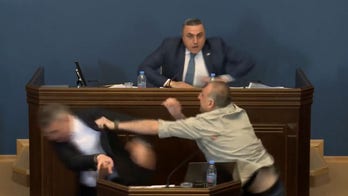 Georgia parliament descends into chaos as lawmakers throw punches over Putin-style ‘foreign agent’ bill