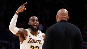 LeBron James explodes on Darvin Ham during Lakers' Game 4 victory over Nuggets