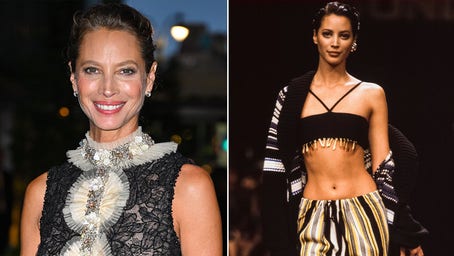 Supermodel Christy Turlington's nude pictures used to heckle son ahead of basketball game