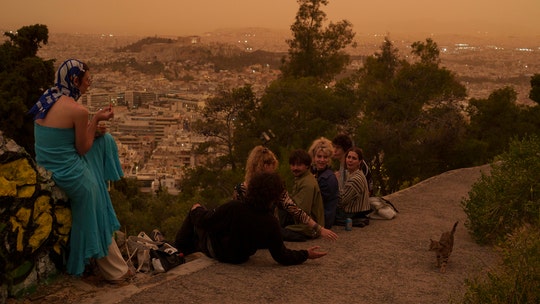 Greek skies turn orange as dust clouds roll in from Sahara Desert