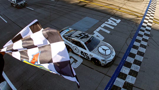 Tyler Reddick guides Michael Jordan-owned vehicle through last-lap crash to win at Talladega