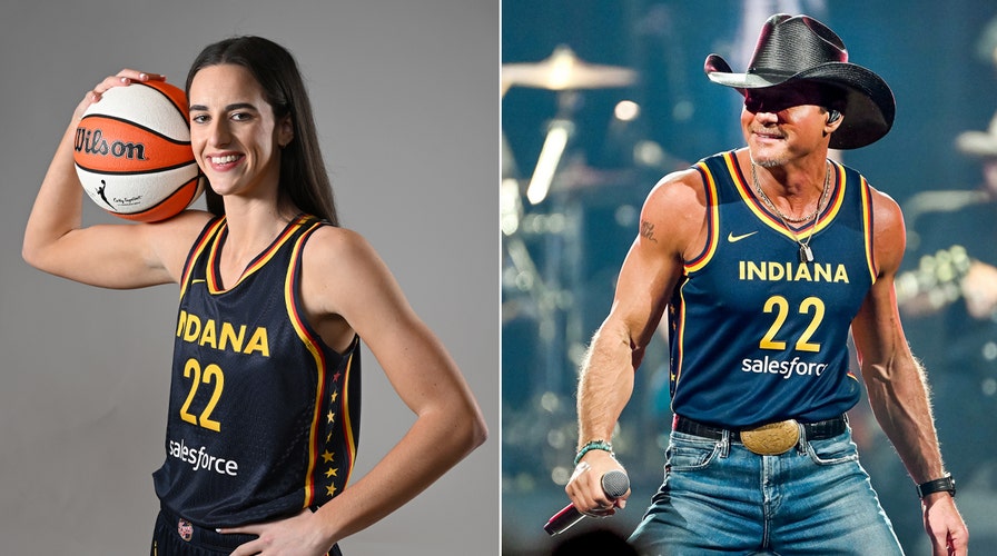 Country star Tim McGraw dons Caitlin Clark's Indiana Fever jersey at  concert in Indianapolis | Fox News