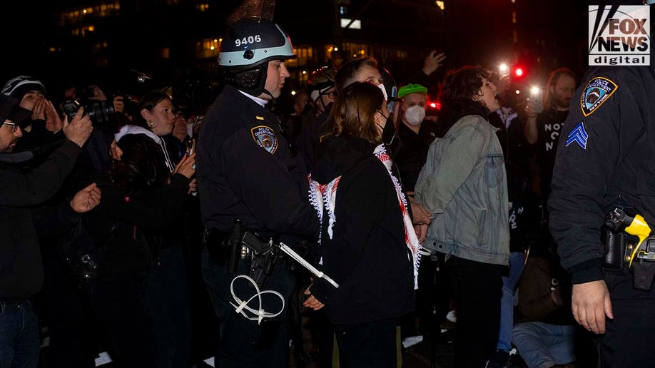 NYPD arrests group of protests