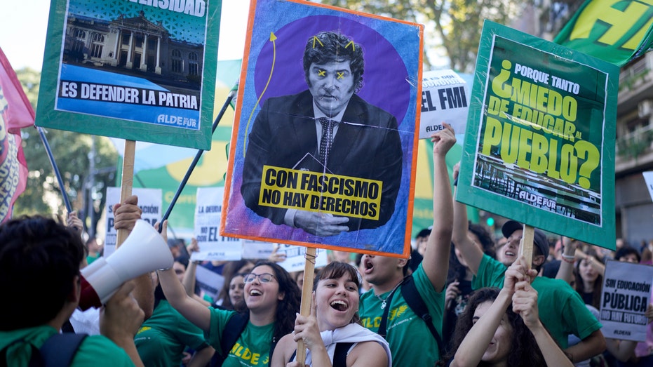 Thousands protest in Argentina as Milei’s austerity plan hits universities