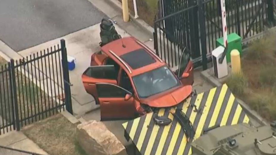 Car rams gate at FBI office in Atlanta, driver arrested after attempting to enter facility