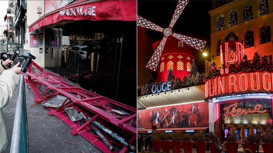 Sails from iconic Moulin Rouge windmill in Paris collapse to ground: ‘It lost his soul’