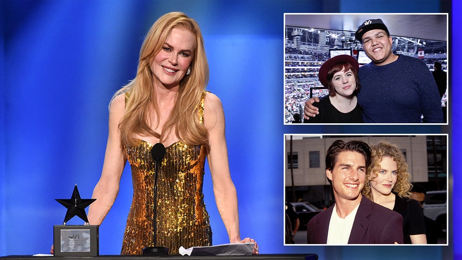 Nicole Kidman’s kids with Tom Cruise skip her big night, as she seems to reference marriage to ‘Top Gun’ star