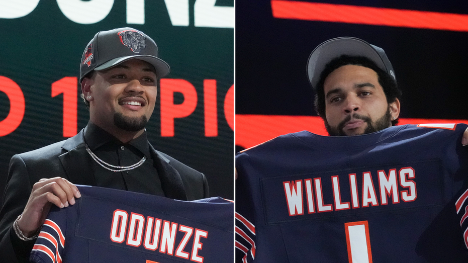 Bears’ NFL Draft picks Caleb Williams, Rome Odunze already best friends after hilarious interaction in Detroit