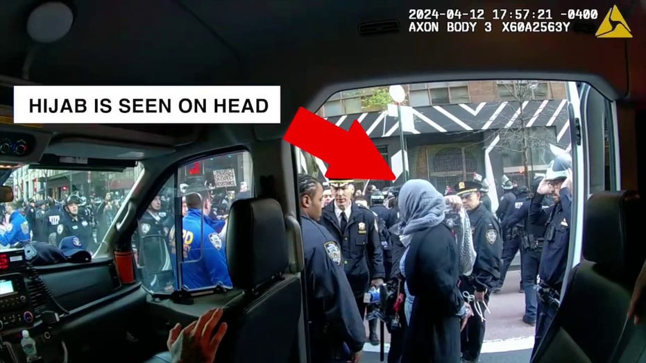 NYPD says officer did not rip off anti-Israel activist’s hijab during arrest: ‘Wholly untrue’