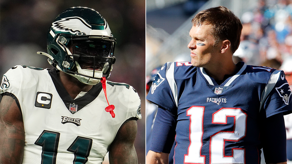Eagles’ AJ Brown changes X profile picture to photo of Tom Brady amid trade speculation