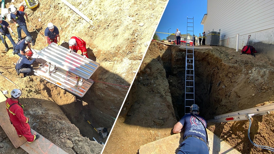 Construction worker rescued after falling 20 feet into trench: ‘True team effort’
