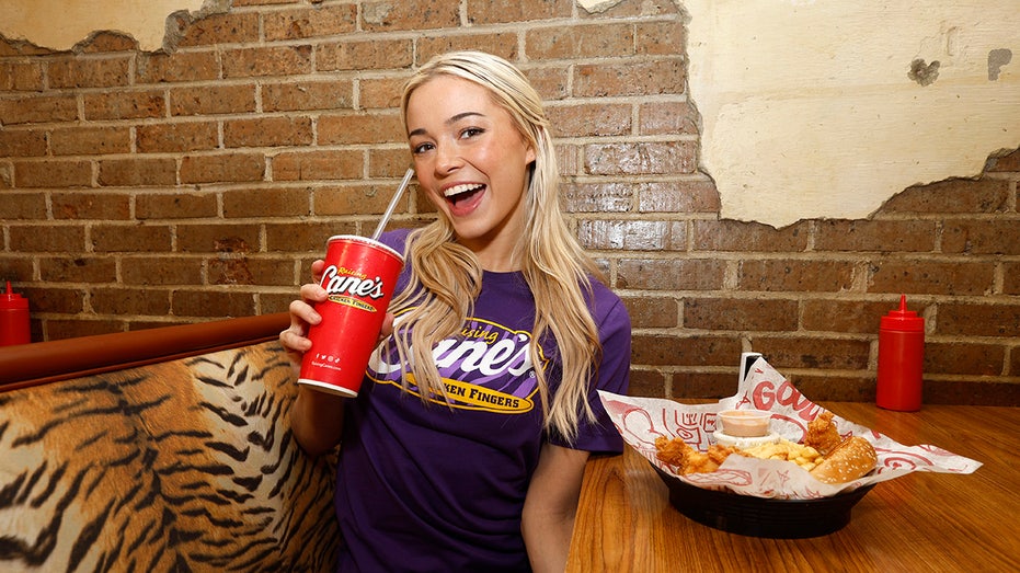 Olivia Dunne, LSU teammates celebrate national championship at Raising Cane’s