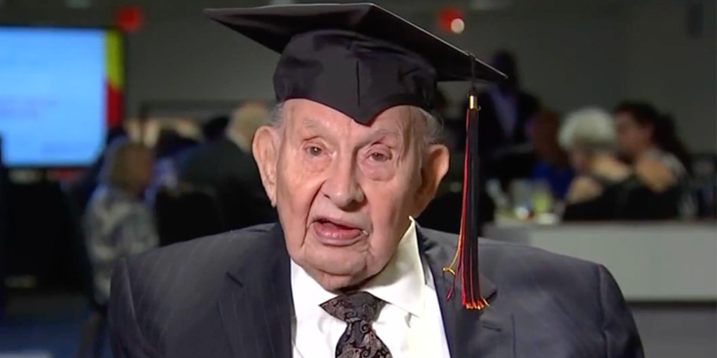WWII veteran, 100, finally receives his college diploma nearly 60 years after graduation - Vimarsana News