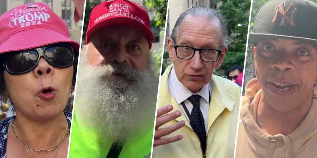Conservatives unload on 'political' NYC prosecution of Trump outside courtroom: 'Damaging to the country'