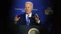 TAMPA, FLORIDA, UNITED STATES - FEBRUARY 9: President Joe Biden discusses his plan to protect and strengthen Social Security and Medicare and lower healthcare costs at the University of Florida on February 9, 2023 in Tampa, Florida. (Photo by Paul Hennessy/Anadolu Agency via Getty Images)