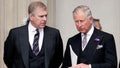 According to reports, King Charles III (right) wants to evict his younger brother Prince Andrew (left) from the lavish Royal Lodge mansion.