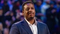 February 20, 2022; Cleveland, Ohio, USA; NBA great Paul Pierce is honored for being selected to the NBA 75th Anniversary Team during halftime in the 2022 NBA All-Star Game at Rocket Mortgage FieldHouse.