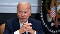 WASHINGTON, DC - NOVEMBER 21: U.S. President Joe Biden speaks during a meeting about countering the flow of fentanyl into the United States, in the Roosevelt Room of the White House November 21, 2023 in Washington, DC. Last week following meetings with Chinese leader Xi Jinping, Biden announced that he and Xi reached an understanding about reducing the flow of fentanyl from China to the U.S. (Photo by Drew Angerer/Getty Images)