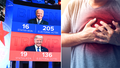 2020 election results next to heart attack