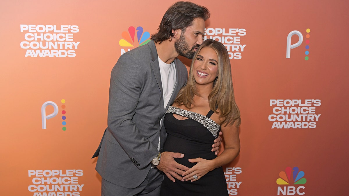 Jessie James Decker and Eric Decker astatine nan People's Choice Country Awards
