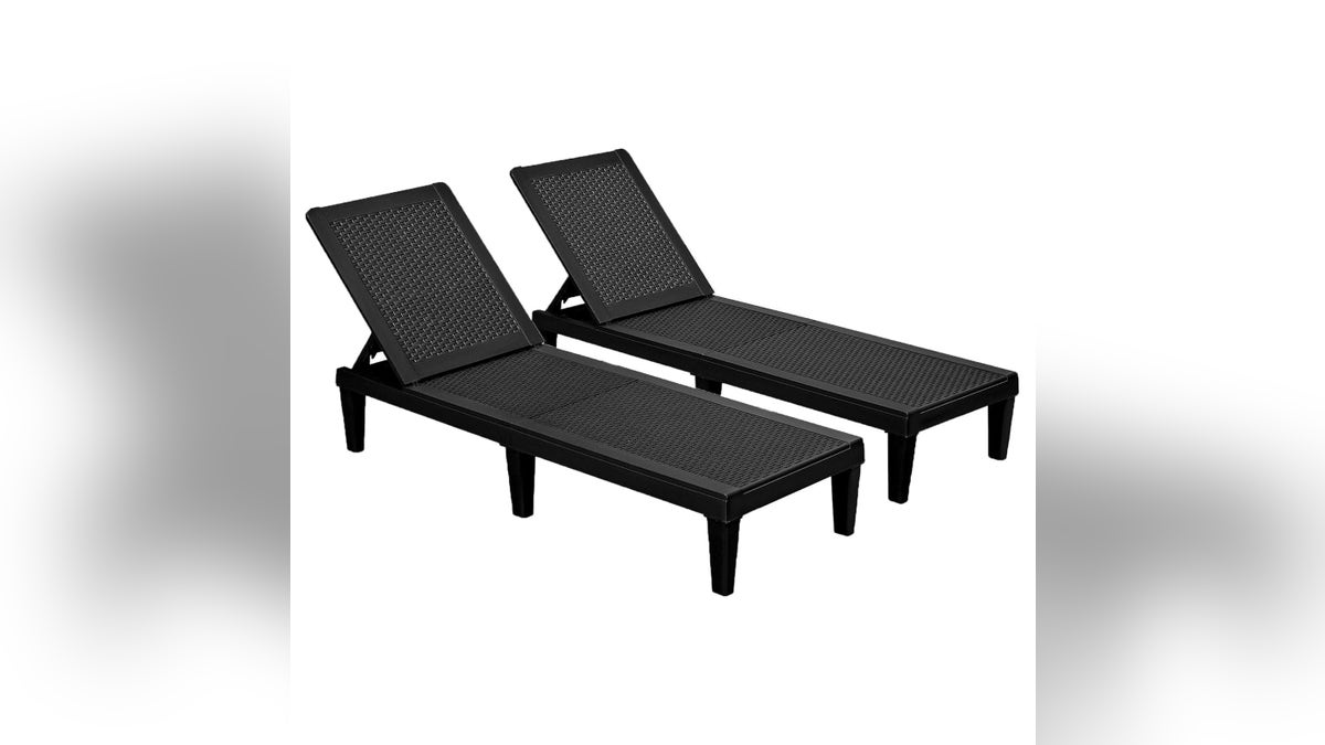 Stretch your legs with outdoor lounge chairs. 