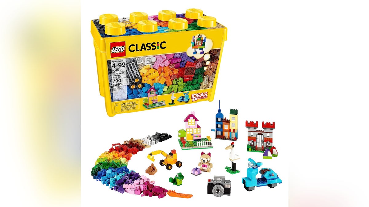 A set of Legos comes with every color under the rainbow. 