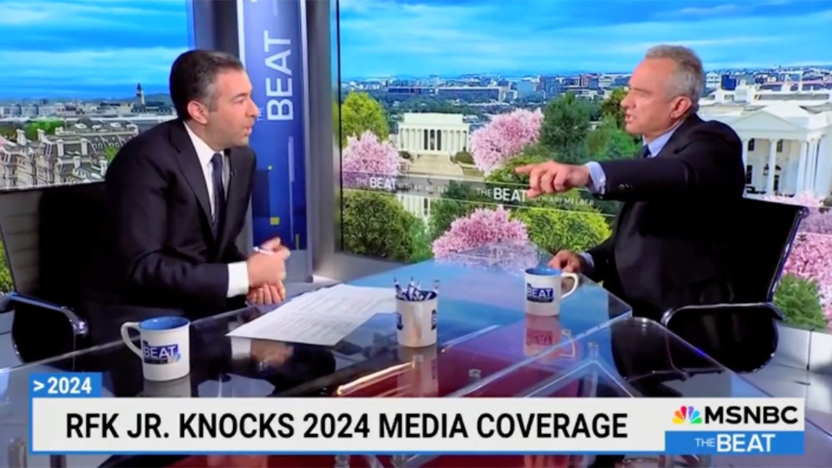 MSNBC’s Ari Melber sparred with Robert F. Kennedy Jr. on Wednesday, with the independent candidate for president insisting the host was adding to America’s