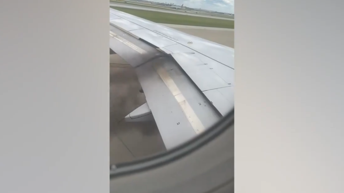 A plane caught fire on the runway at O'Hare International Airport. 
