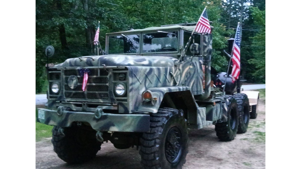 Military surplus barbecue truck