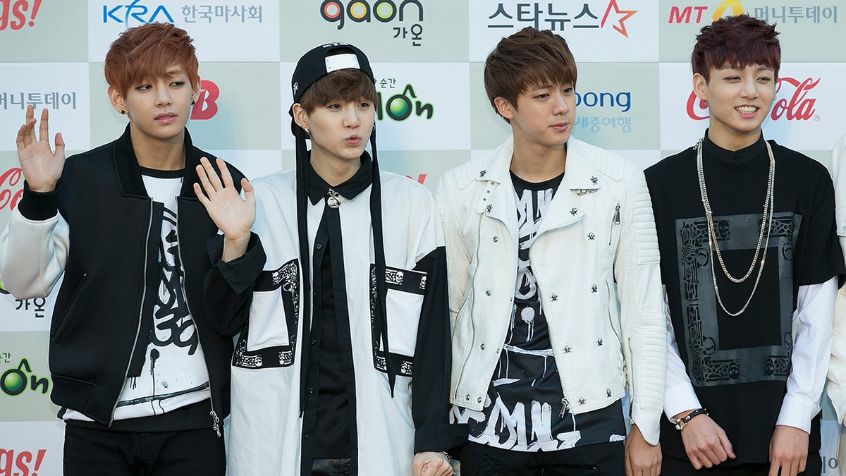 Members of k-pop group bts