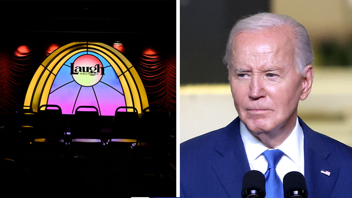 Pictures of The Laugh Factory and Presidnet Biden