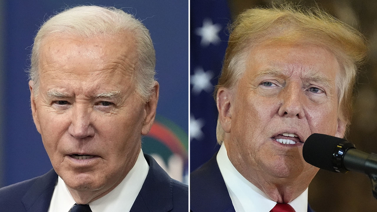 Biden and Trump split