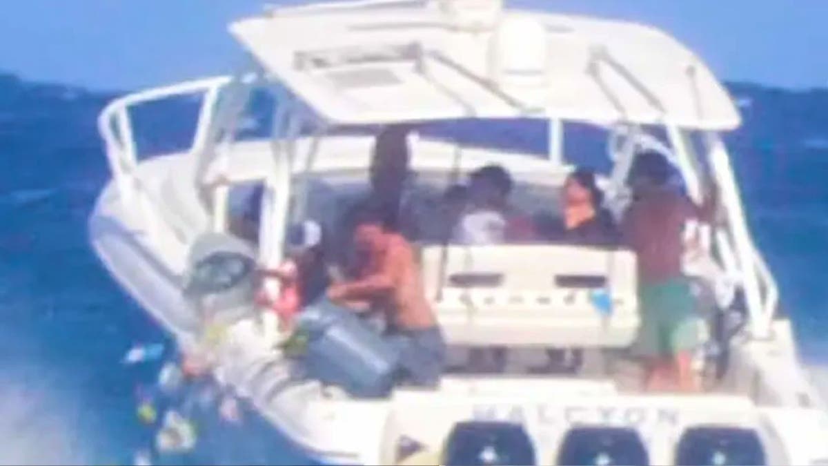 A teen dumps trash into Florida sea