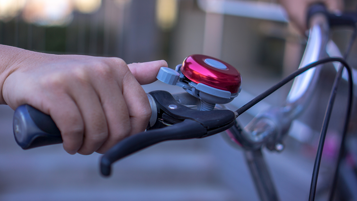 Adding a bell to your handlebar can improve the safety of your bike ride.