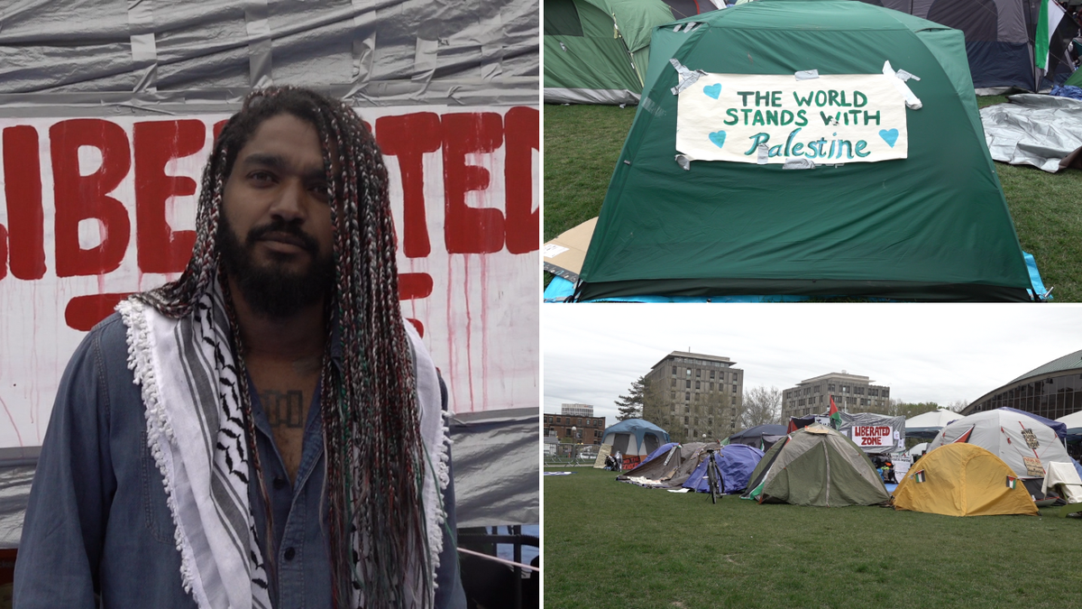 MIT encampment tents and organizer