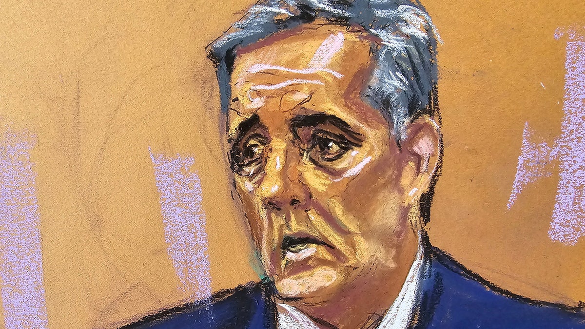 Michael Cohen is questioned by prosecutor Susan Hoffinger during former U.S. President Donald Trump's criminal trial